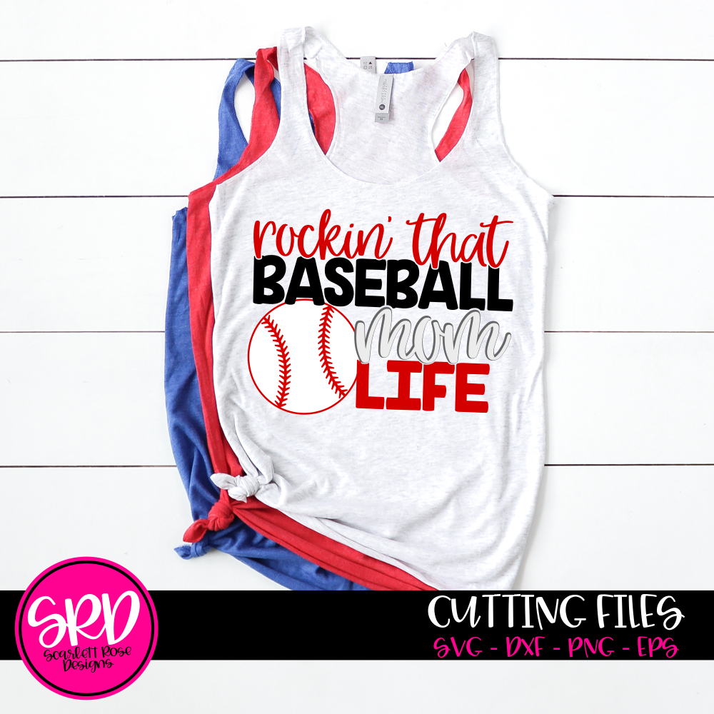 Sports SVG, Baseball Dad - Baseball Mom SVG SET cut file - Scarlett Rose  Designs