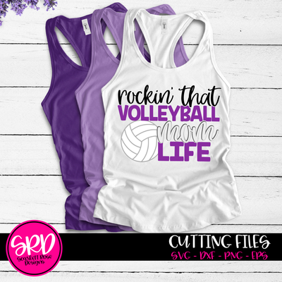 Sports, Rockin The Baseball Mom Life SVG - Scarlett Rose Designs