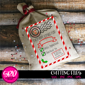 Christmas Bag, Rudolph Express SVG