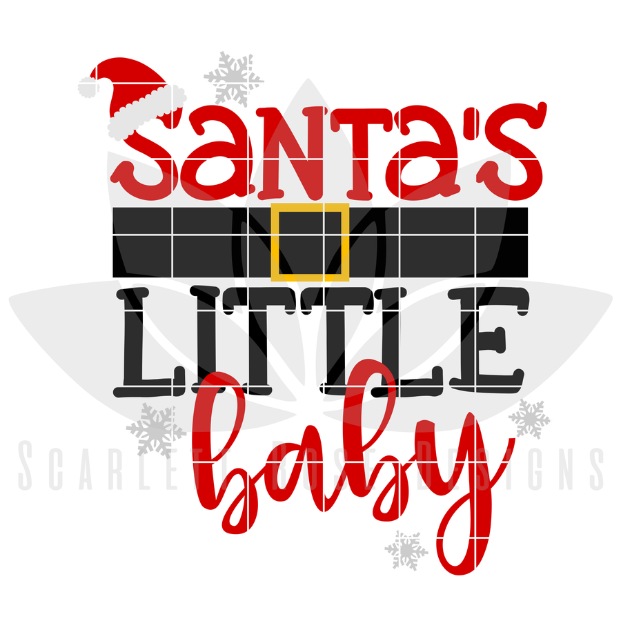 Santa's Little Baby SVG