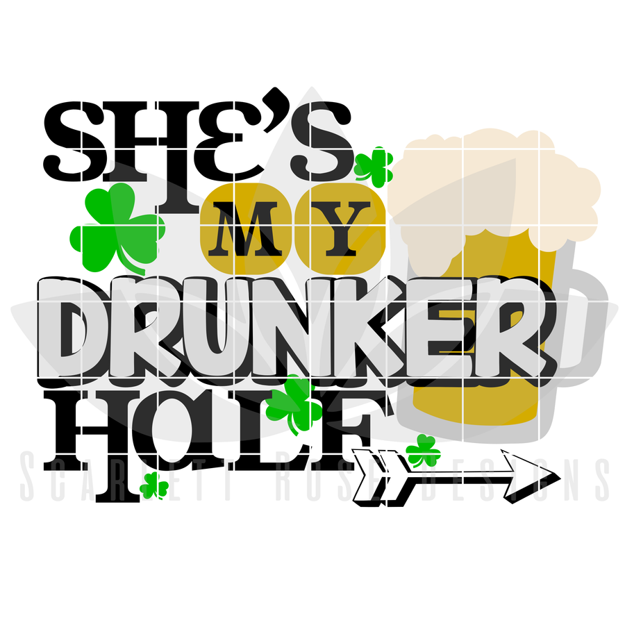 She's My Drunker Half SVG