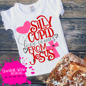 Silly Cupid Love Comes From Jesus SVG