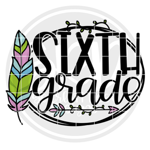 Sixth Grade - Feather SVG