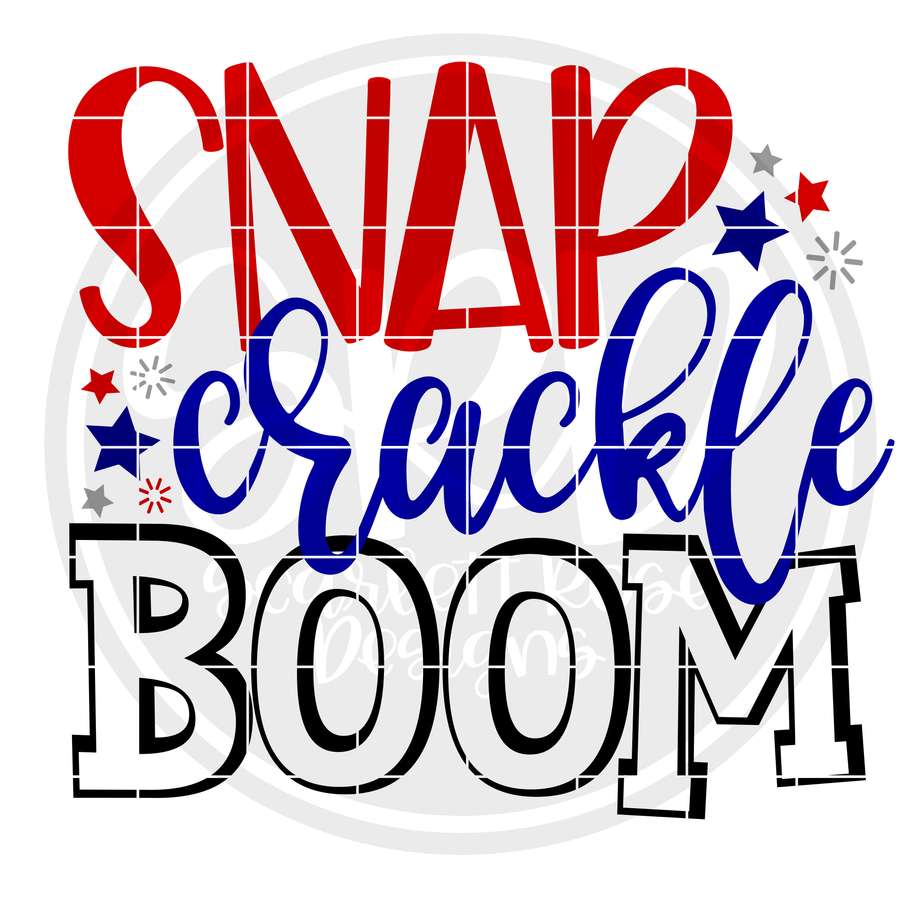 Snap Crackle Boom SVG
