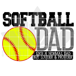 Softball Dad - Mom SVG SET