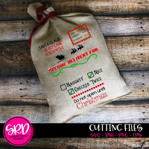 Christmas Bag, Special Delivery SVG