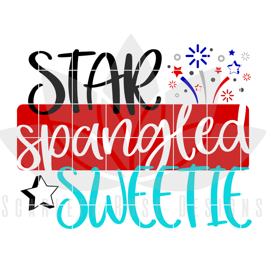 Star Spangled Sweetie SVG