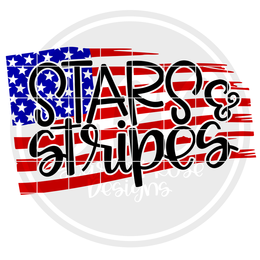 Stars & Stripes - Color Flag SVG