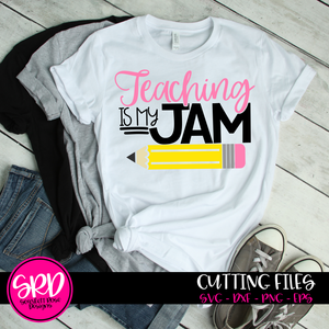 Teaching is my Jam SVG - Color Pencil