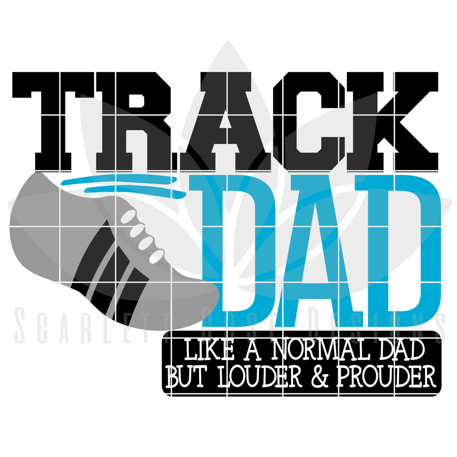 Track Dad - Track Mom SVG SET