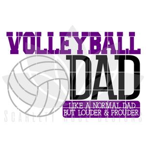 Volleyball Dad - Louder & Prouder SVG