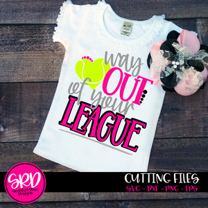 Way Out of your League - Tennis SVG