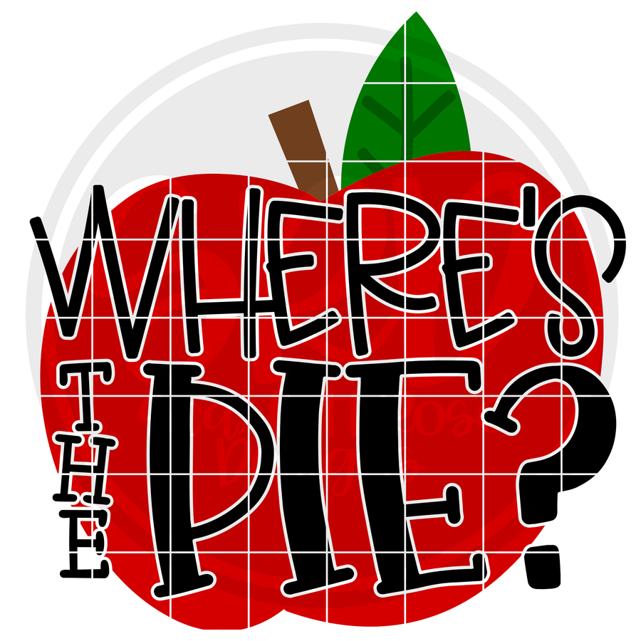 Where's the Pie - Apple SVG