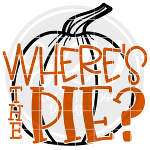Where's the Pie - Pumpkin Outline SVG