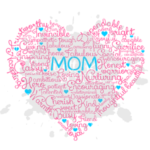 Mom Word Art SVG