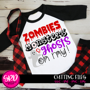 Zombies, Monsters, and Ghosts Oh My SVG